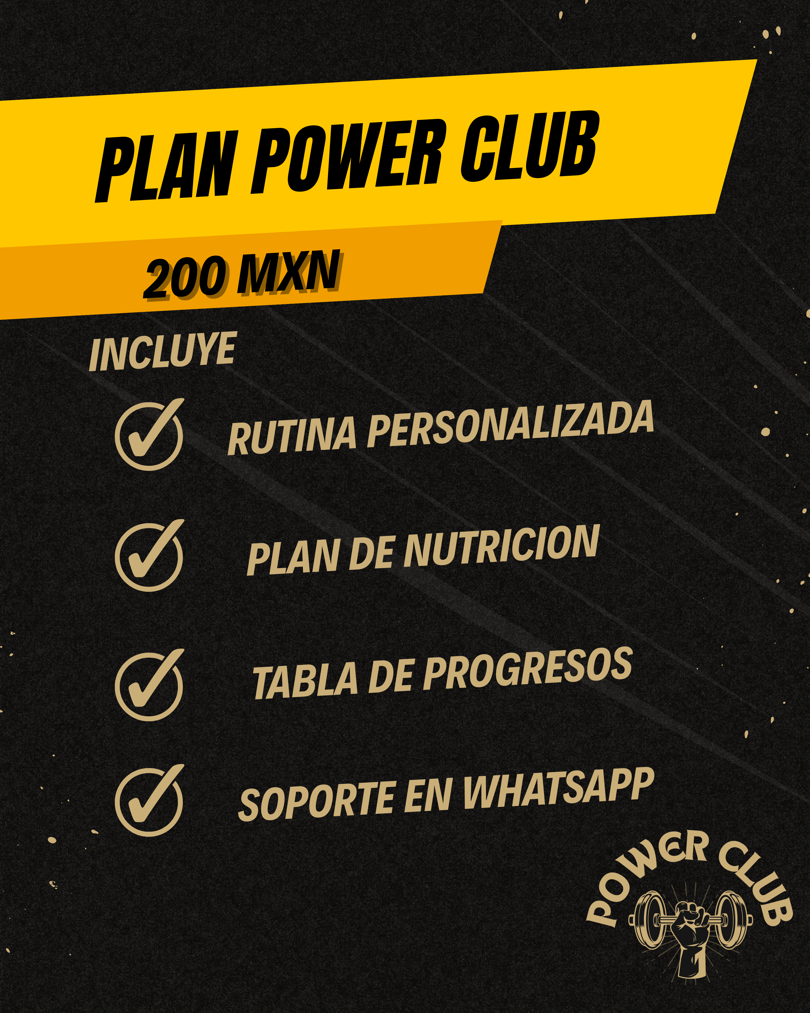 Plan Power Club - Rutina + Nutricion